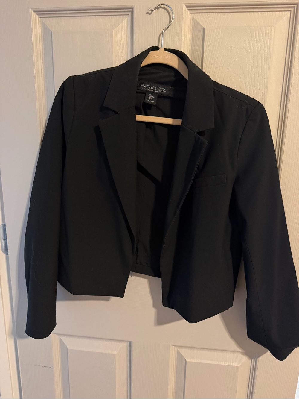 Rachel Zoe  black cropped blazer Medium